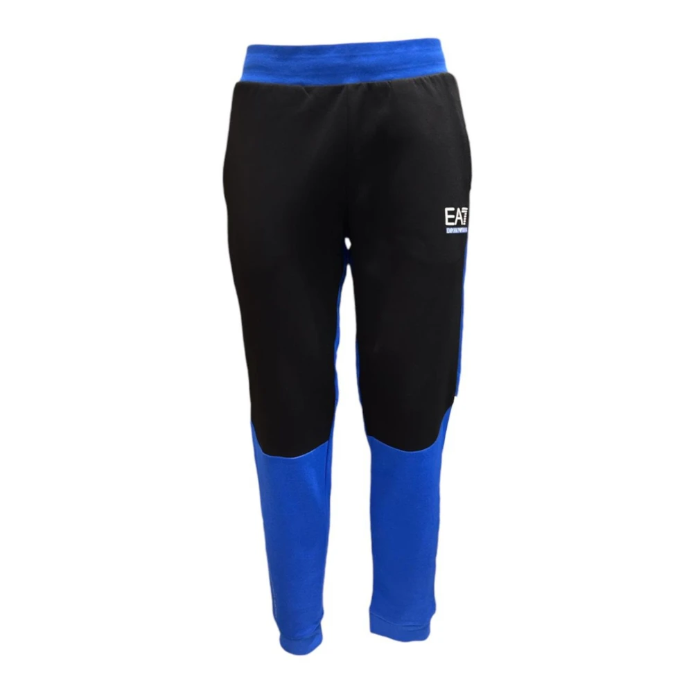 Emporio Armani EA7 Blauwe Herenbroek met Wit Logo Blue Heren