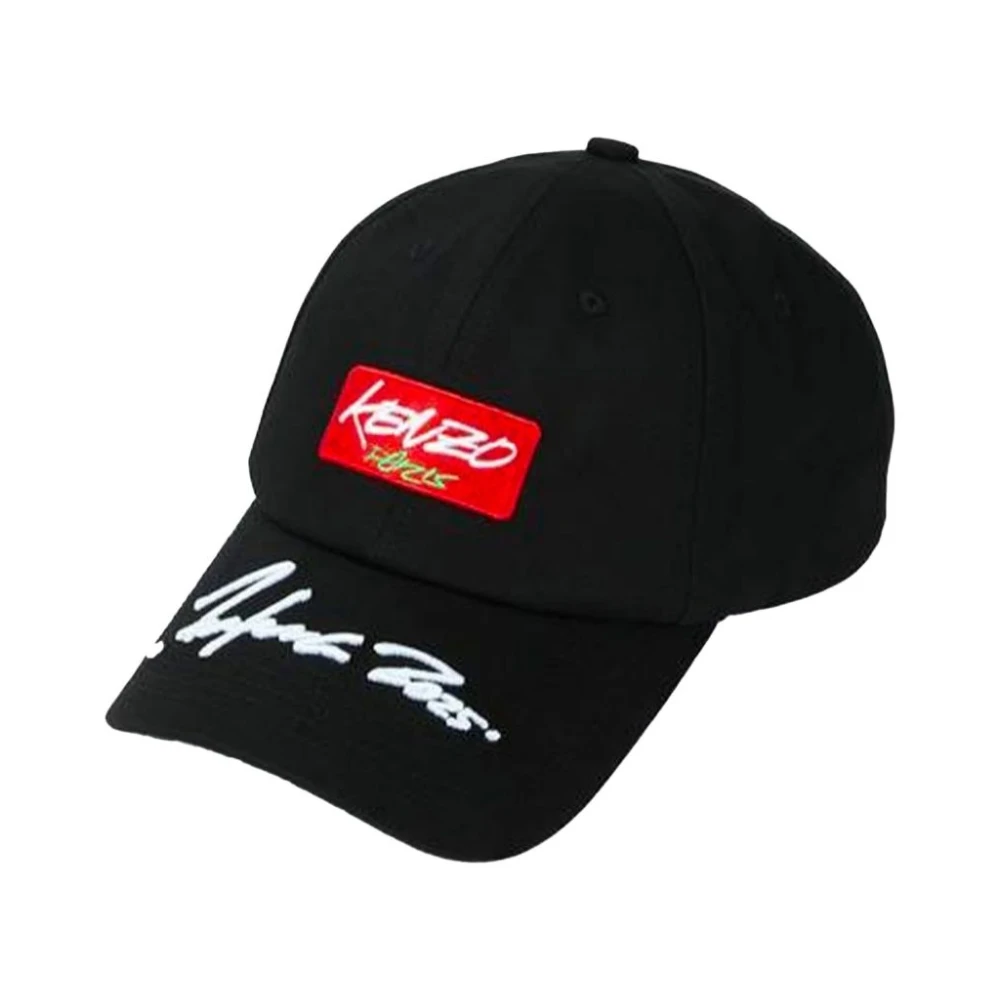 Kenzo Men's Black Hats & Caps, One Size, Cotton Cap With Embroidery