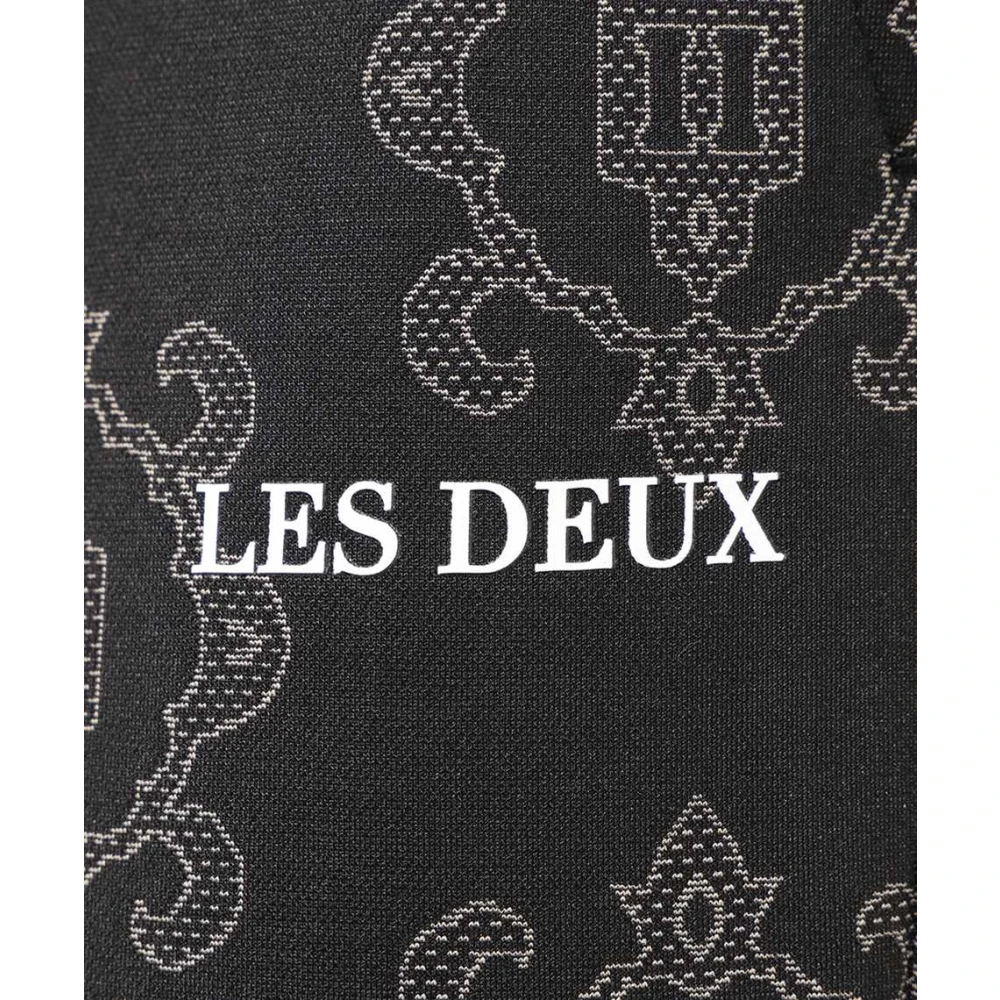 Les Deux Jacquard Logo Track Pants Brown Heren