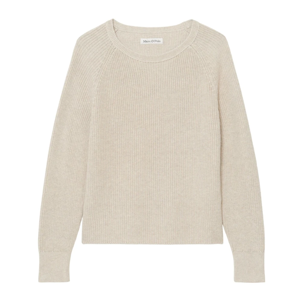 Marc O'polo Damen Beige Rundhals-Pullover Mit Langen Ärmeln Für - Bild 6