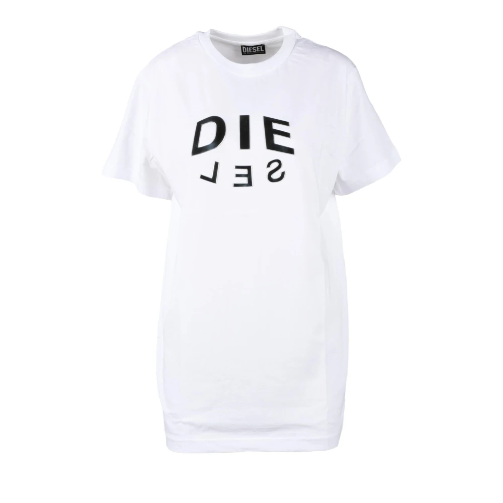 Diesel Bomull T-shirt White, Dam