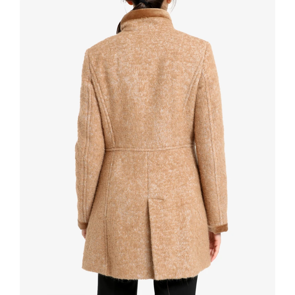 Fay Iconische Virginia wolblend jas Brown Dames