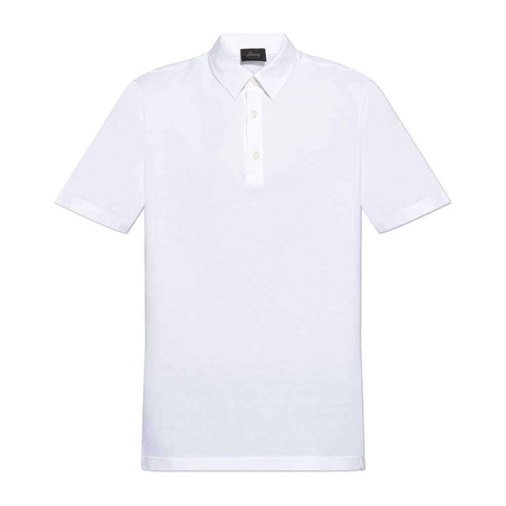 Brioni Polo met logo White Heren