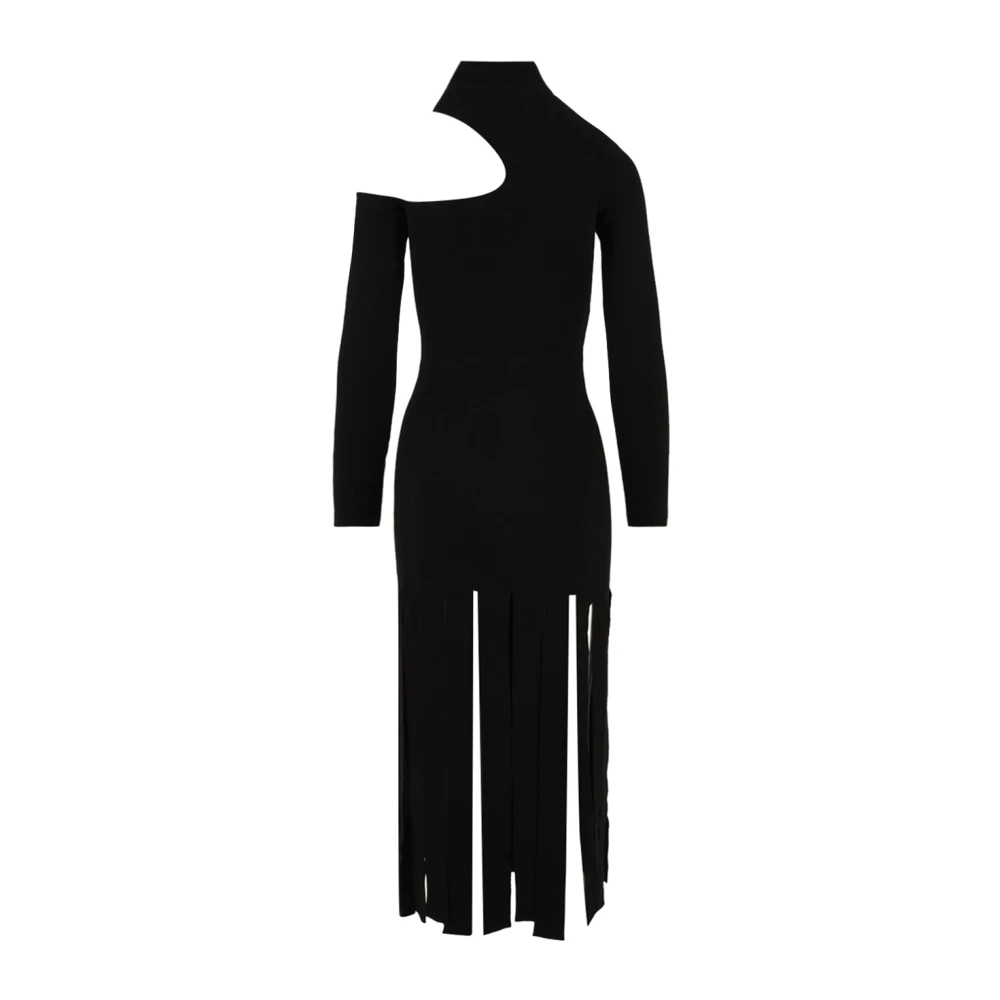 Akep Zwarte Elegante Jurk Black Dames