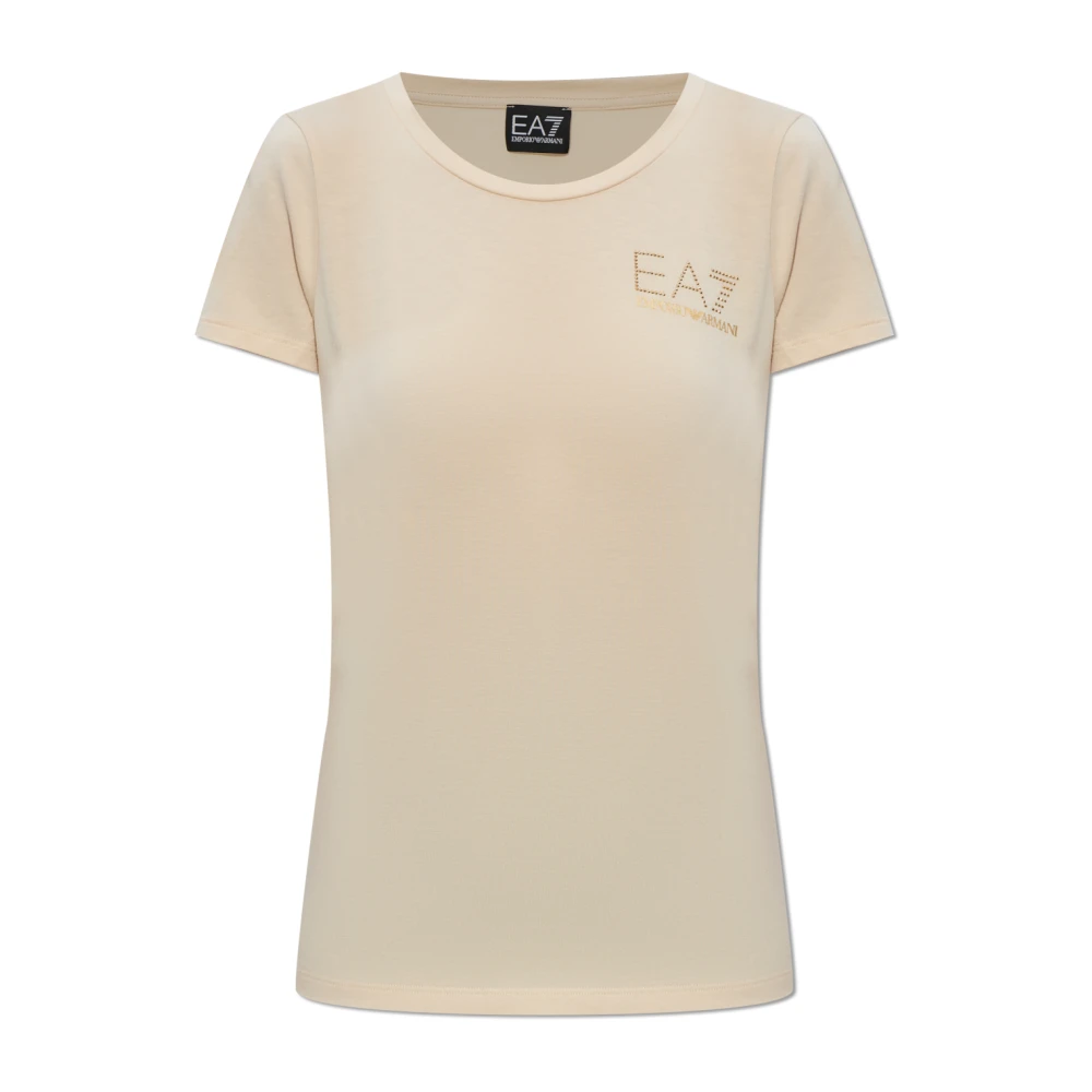 Emporio Armani Ea7 Femme Beige - Tops > T-Shirts