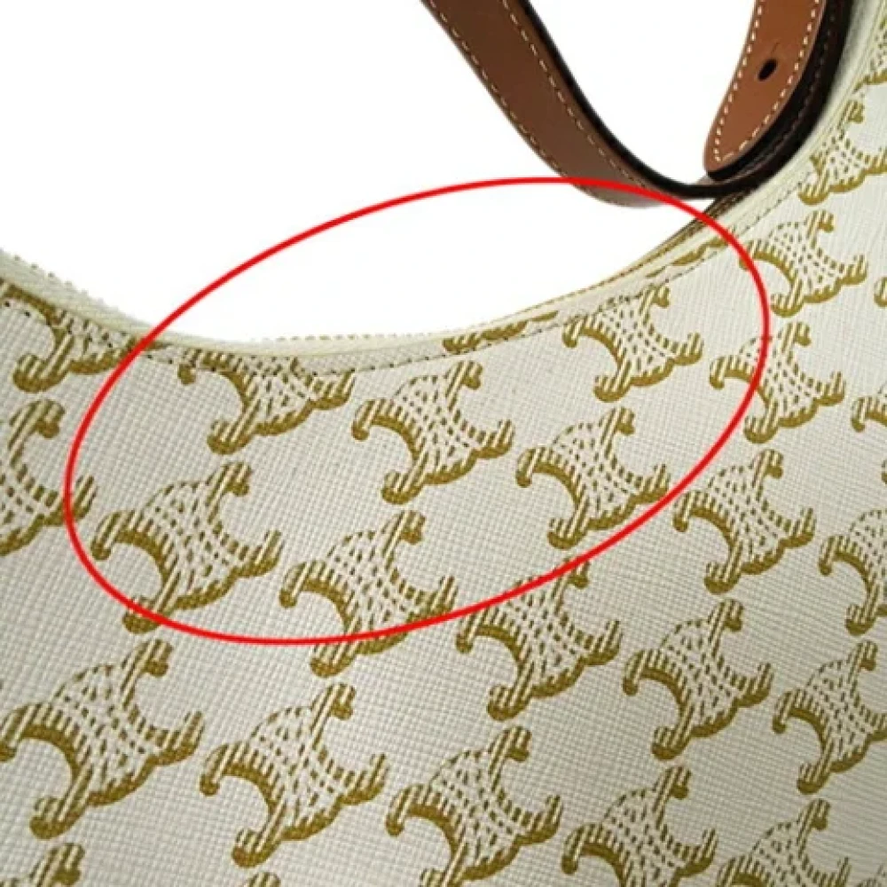 Celine Vintage Pre-owned Fabric celine-bags White Dames