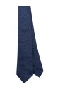 cravate-en-soie-bleue-a-motif-jacquard-pointe-de-diamant