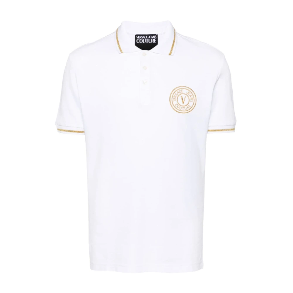 Versace Jeans Couture Wit Poloshirt Herenmode White Heren