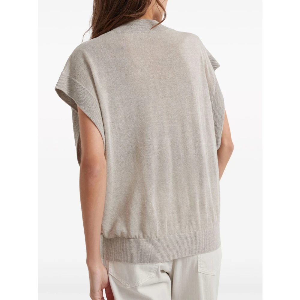 BRUNELLO CUCINELLI Luxe Cashmere Sweaters Gray Dames
