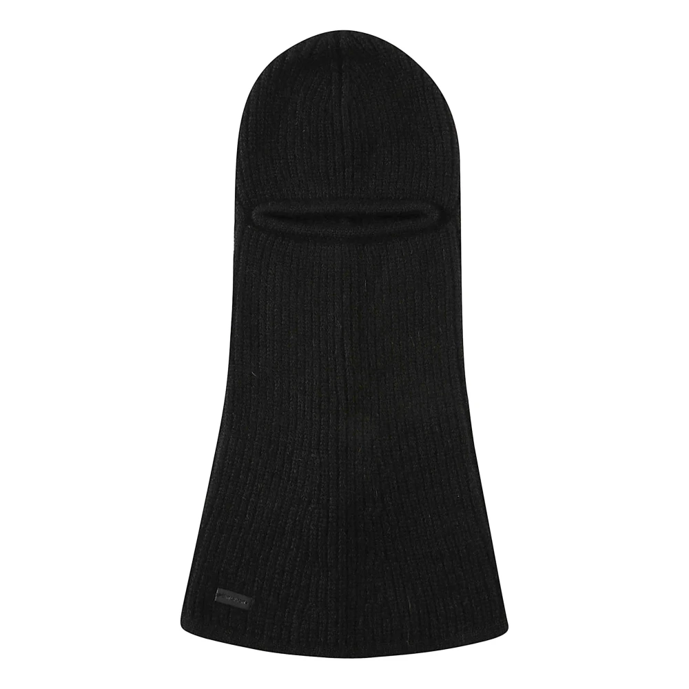 Saint Laurent Stilig Ull Balaclava Hatt Black, Herr