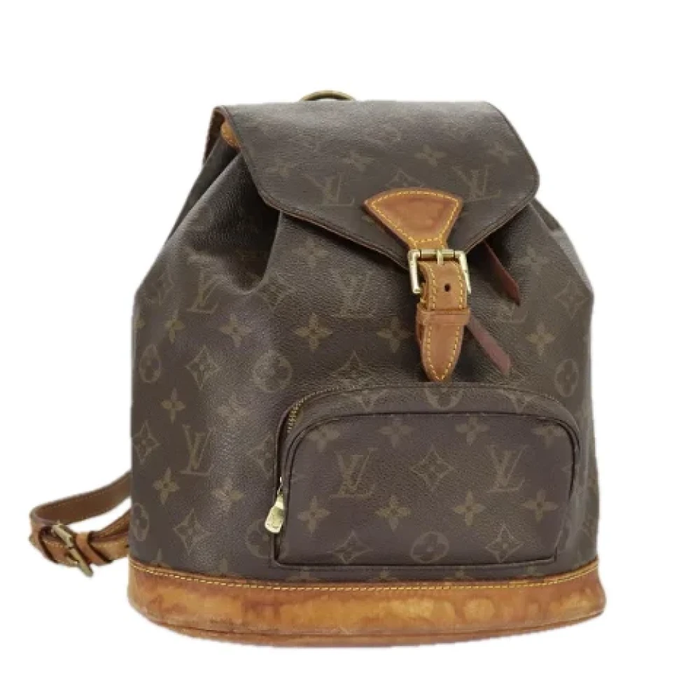 Louis Vuitton Vintage Pre-owned Canvas backpacks Brown Dames