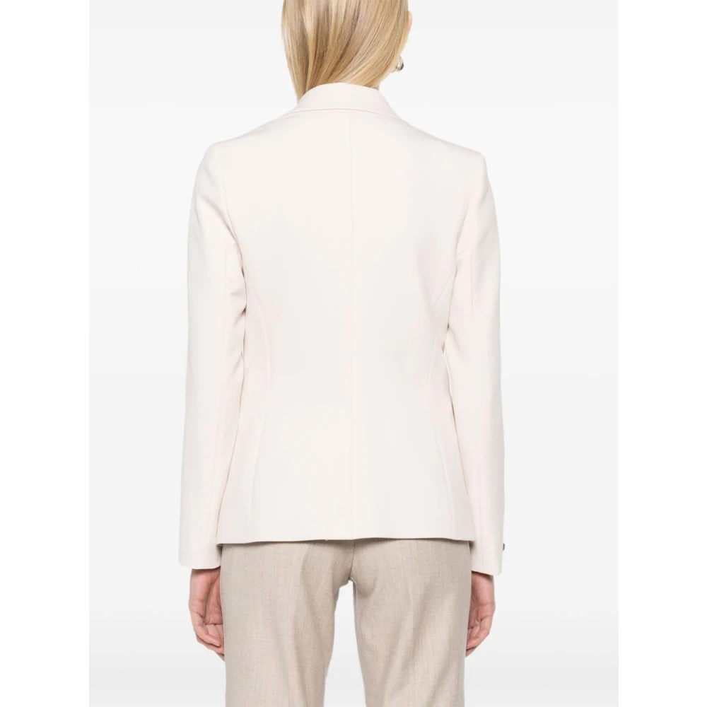 PESERICO Stijlvolle Jas 841C voor Vrouwen Beige Dames