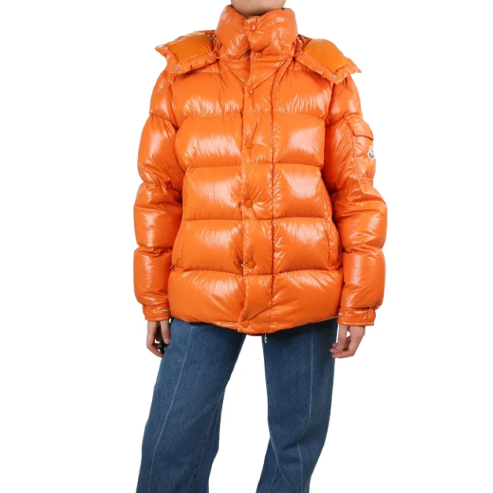 Moncler Pre-owned Fabric outerwear Orange Dames