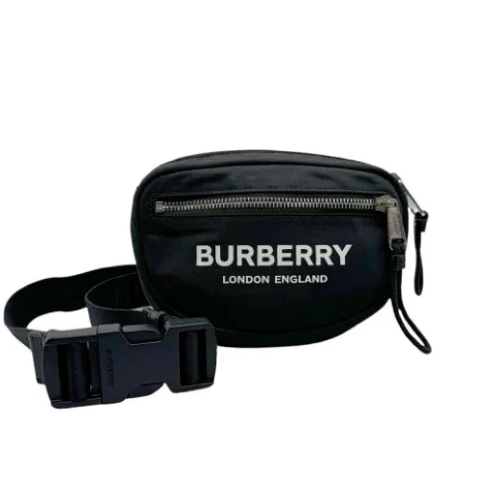 Burberry Vintage Pre-owned Nylon crossbody-bags Black Dames