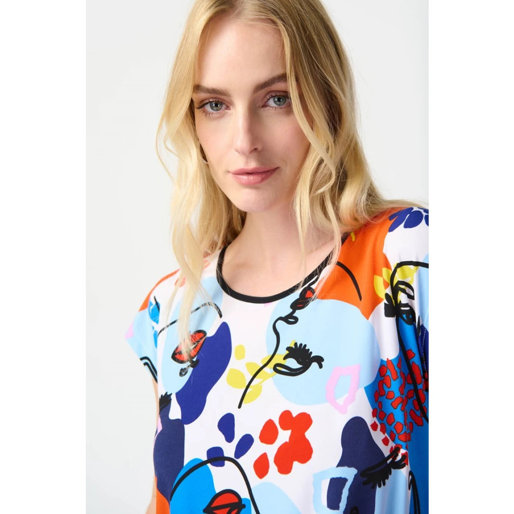 Joseph Ribkoff Gezichtsprint Trapeze Top Multicolor Dames