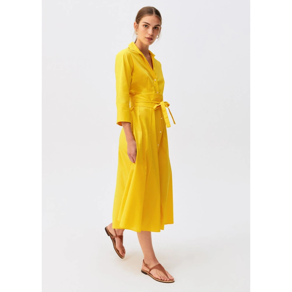 Rosso35 Chemisier Jurk Yellow Dames