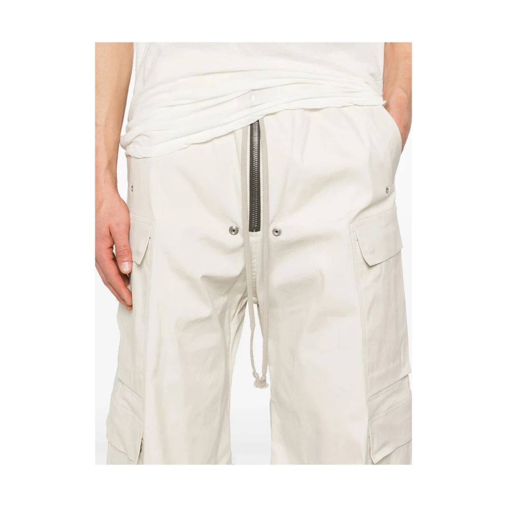 Rick Owens Beige Elastische Taille Koordbroek Beige Heren