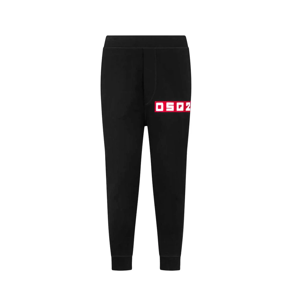 Dsquared2 Relax Dan Track Broek Black Heren