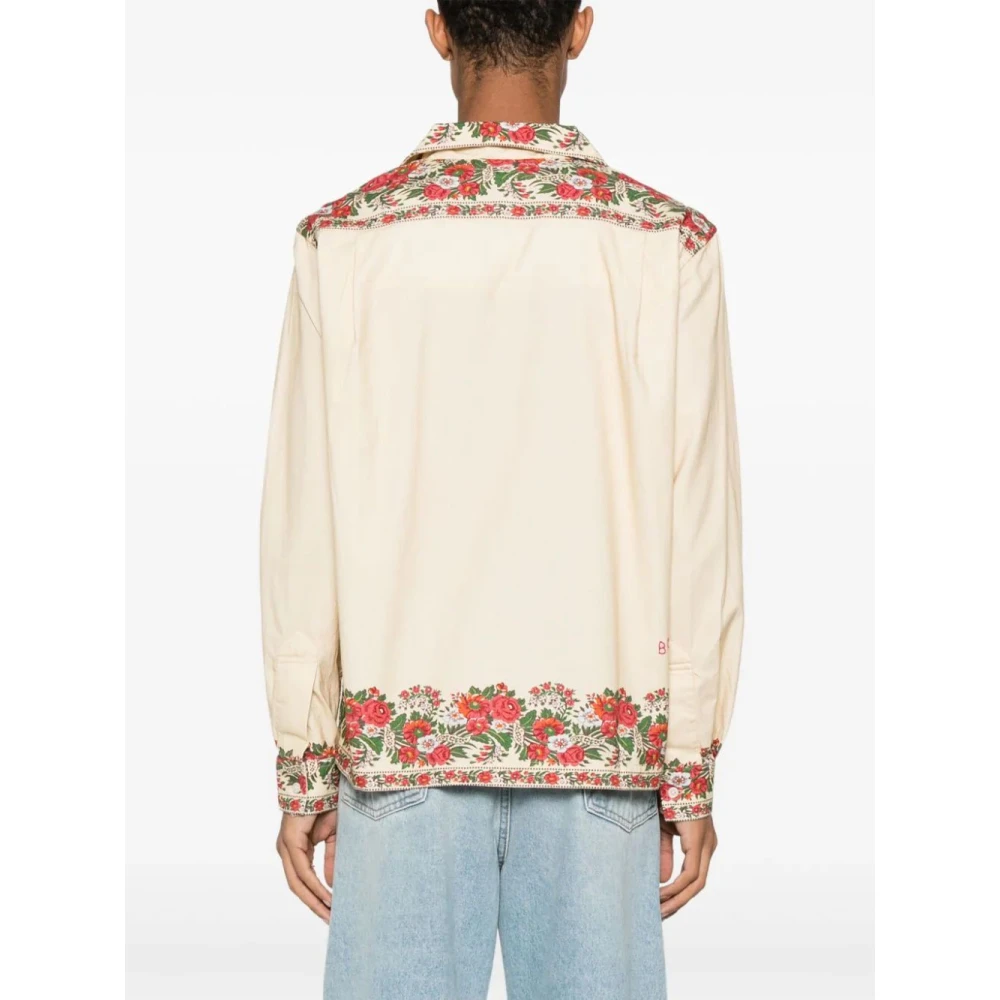 Bode Winterboeket Lange Mouwen Shirt Beige Heren