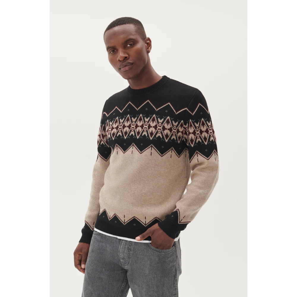 Matinique Stijlvolle Pullover Sweater Beige Heren