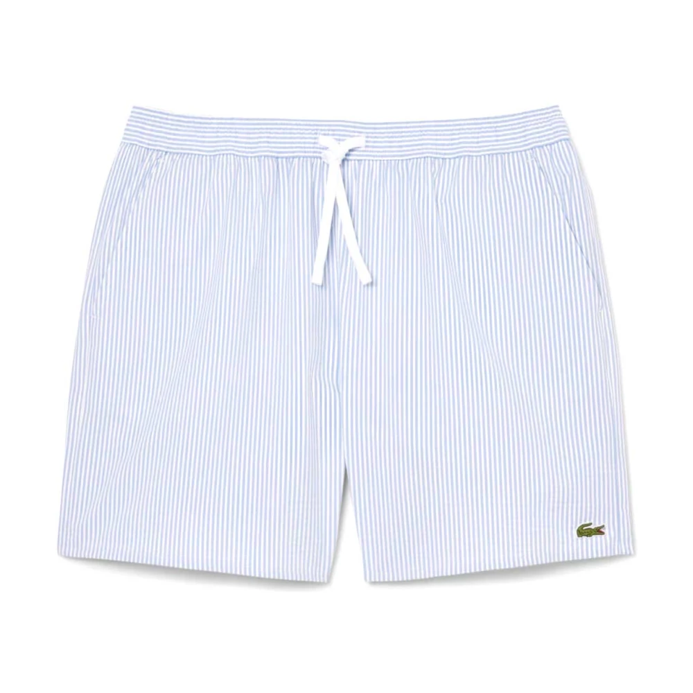 Lacoste Uomo Blu Costumi Da Bagno, L, New,