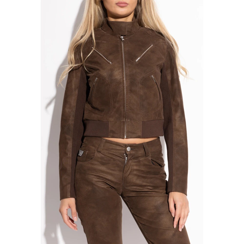 Misbhv Vegan leren jas Brown Dames
