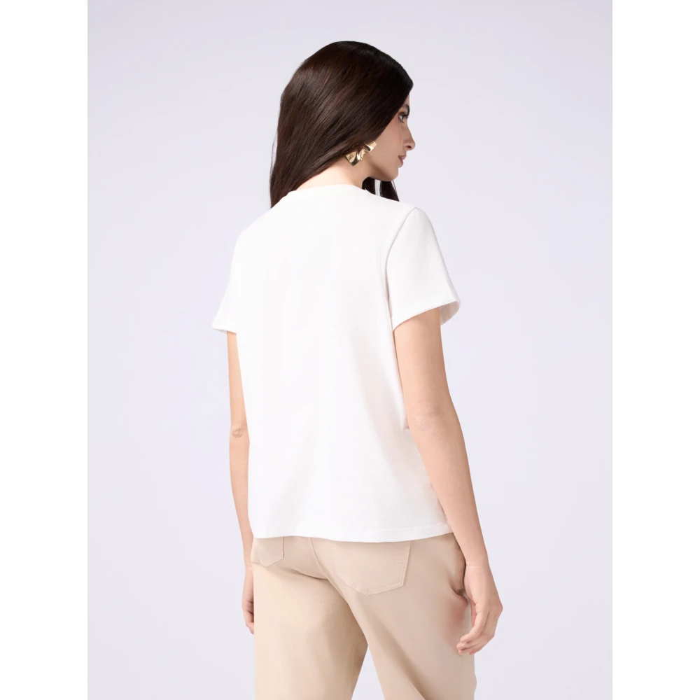 Oltre T-shirt met charms White Dames