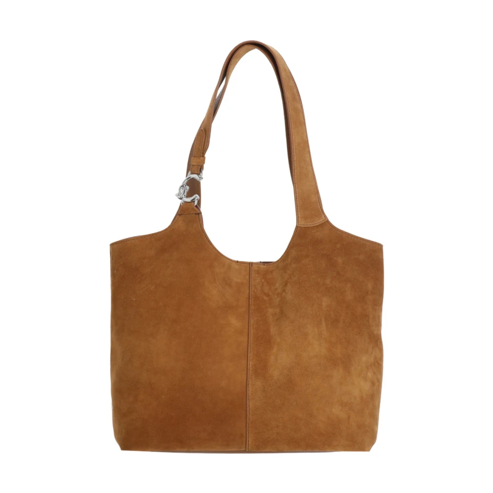 Coccinelle Women's Brown C-Easy Suede Shoulder Bag - Shoulder Bags - One Size - Bags