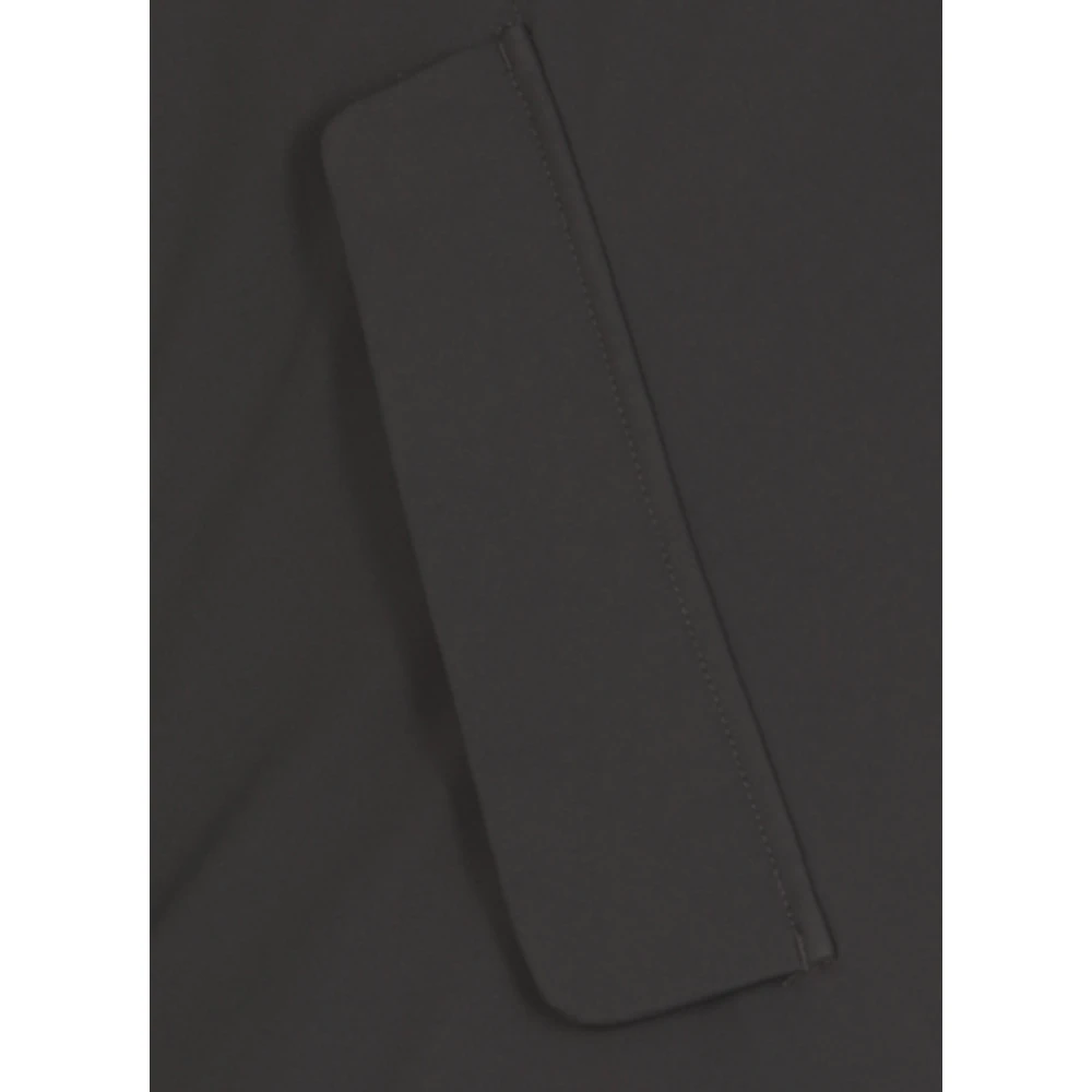 Save The Duck Zwarte Gewatteerde Hoodiejas met Zakken Black Heren