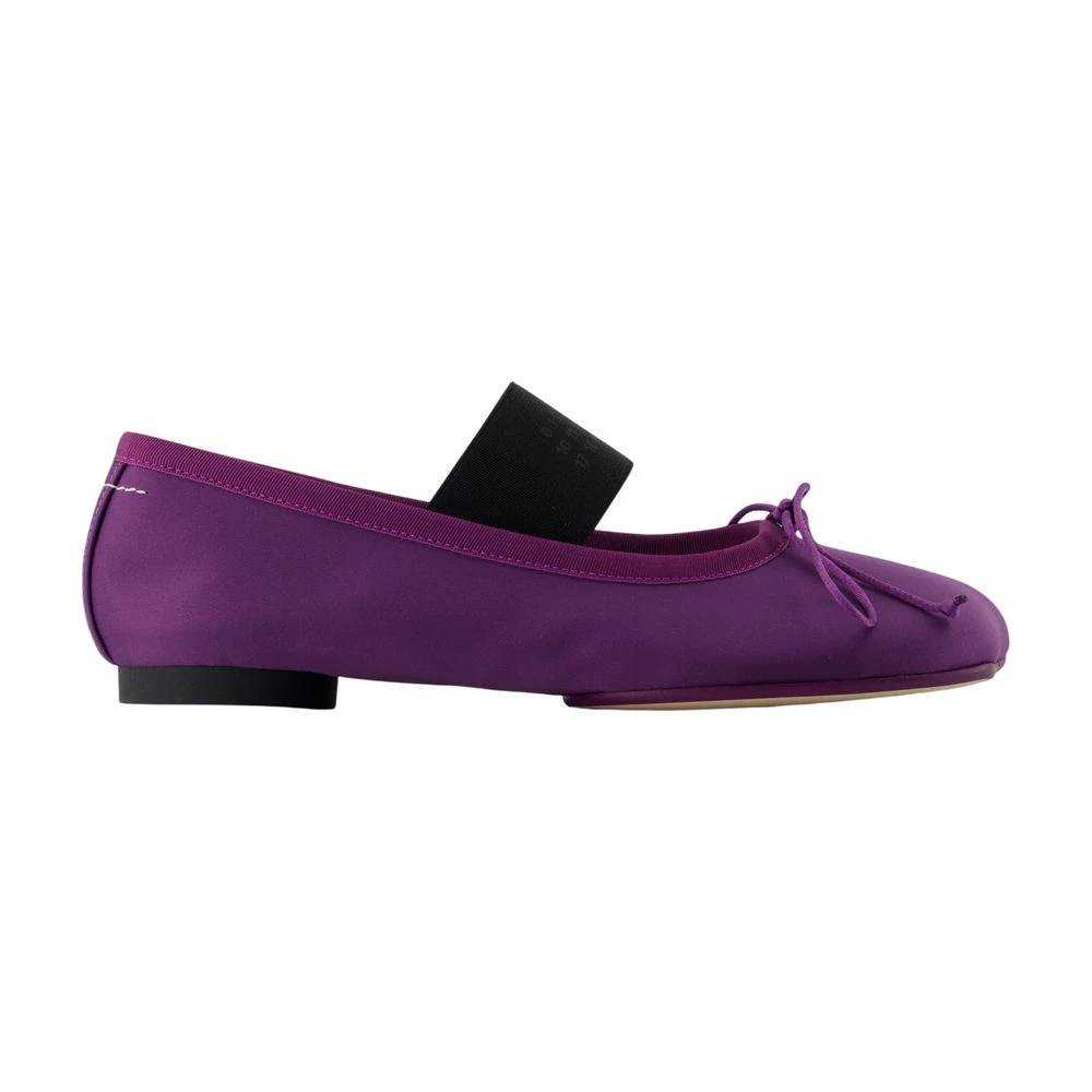 Mm6 Maison Margiela Women's Purple Anatomic Numeric Ballerinas