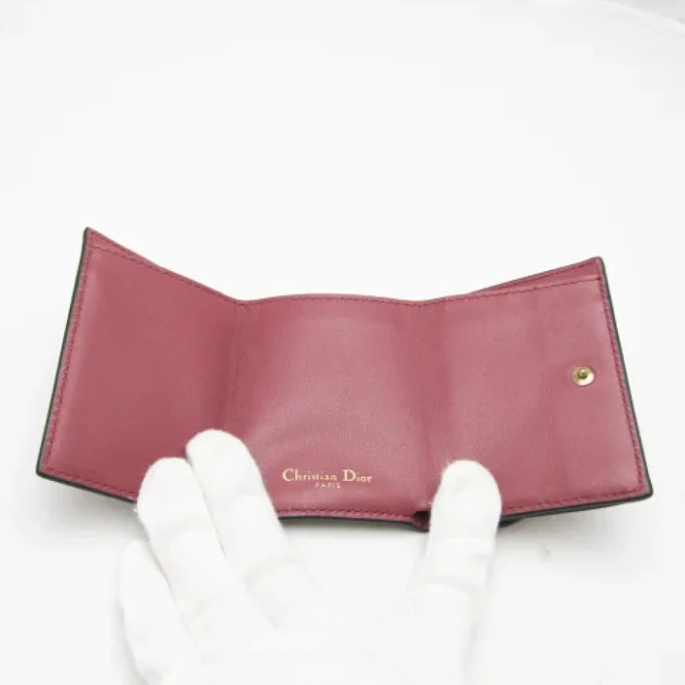 Dior Vintage Pre-owned Leather wallets Pink Dames