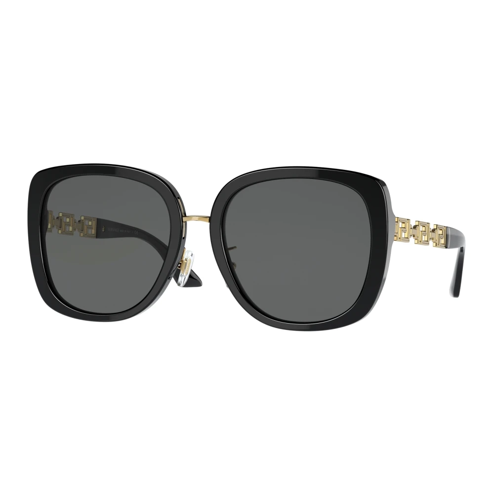 Versace Women's Black/Grey Ve4407d Gb1/87 Woman Sunglasses Acetate Pillow Normal - Image 2