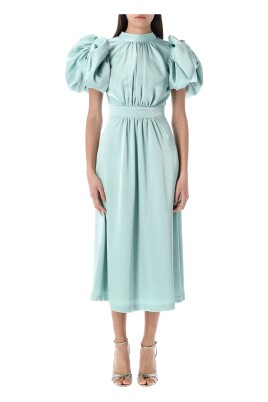 blue-haze-satin-puff-midi-dress