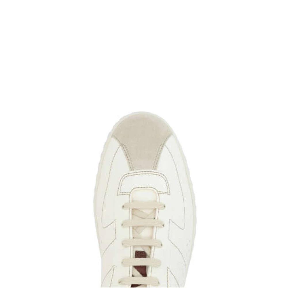 Berluti Witte Leren Lage Sneakers White Heren