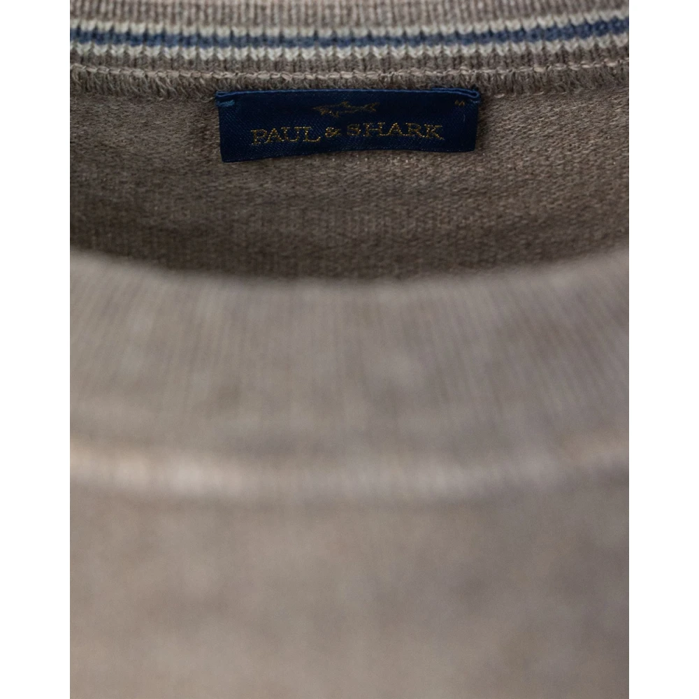 PAUL & SHARK Gestreepte trui voor laagjes Beige Heren