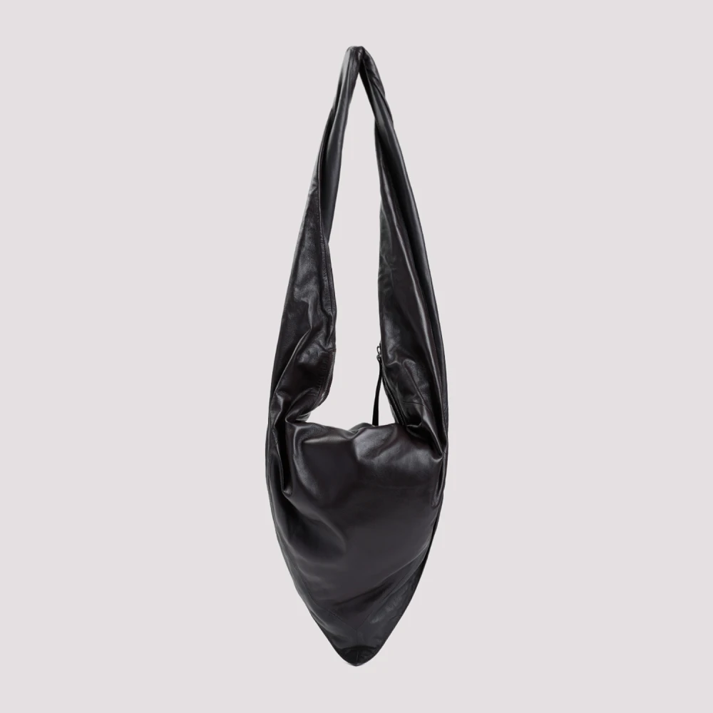 Lemaire Donkere Chocolade Sjaal Tas Black Dames