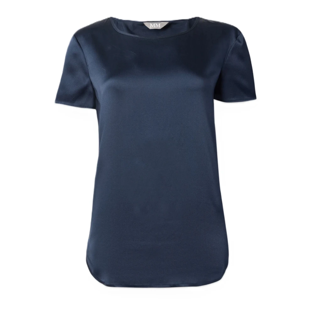 Max Mara Women's Blue Mmlcortona Shirt - T-Shirts - M - Tops