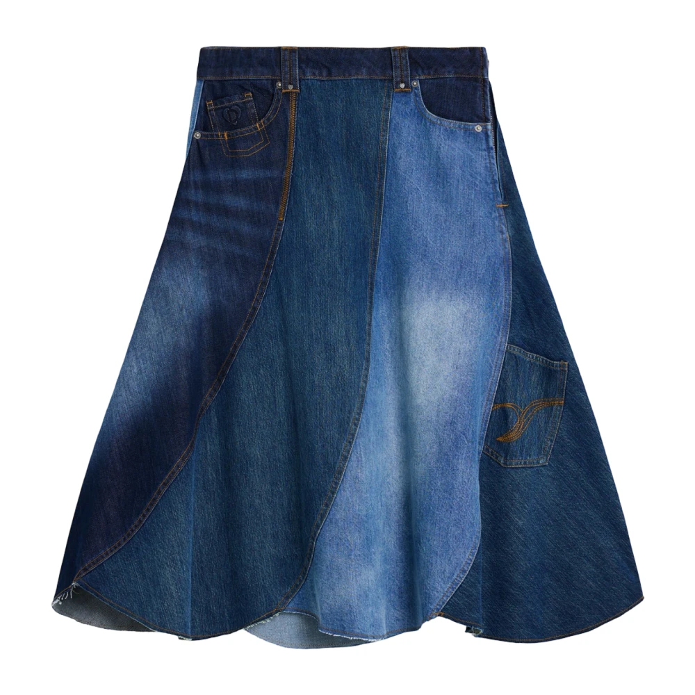 Desigual Damen Blau Röcke, Sgröße: