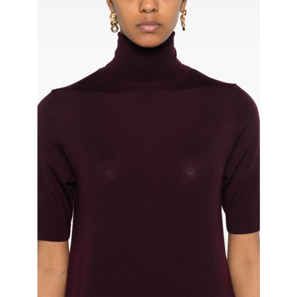 allude Bordeaux Sweaters Red Dames