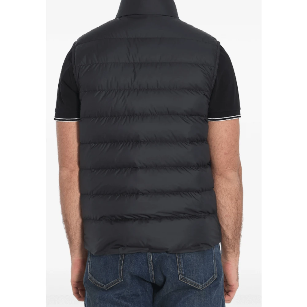 Moncler Zwart Gilet met Opstaande Kraag Black Heren