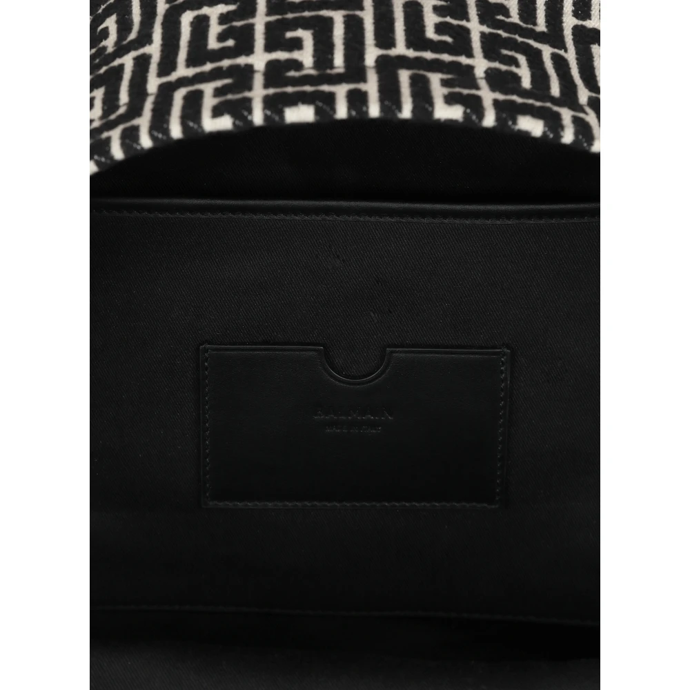 Balmain Rugzak met jacquard monogram Black Heren