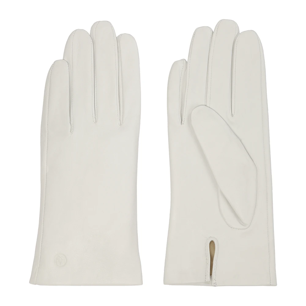 Kazar Witte leren handschoenen White Dames