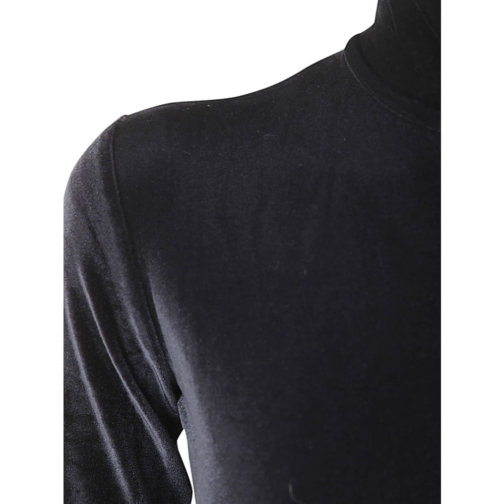 Filippa K Zwart Velvet Rits Body Black Dames