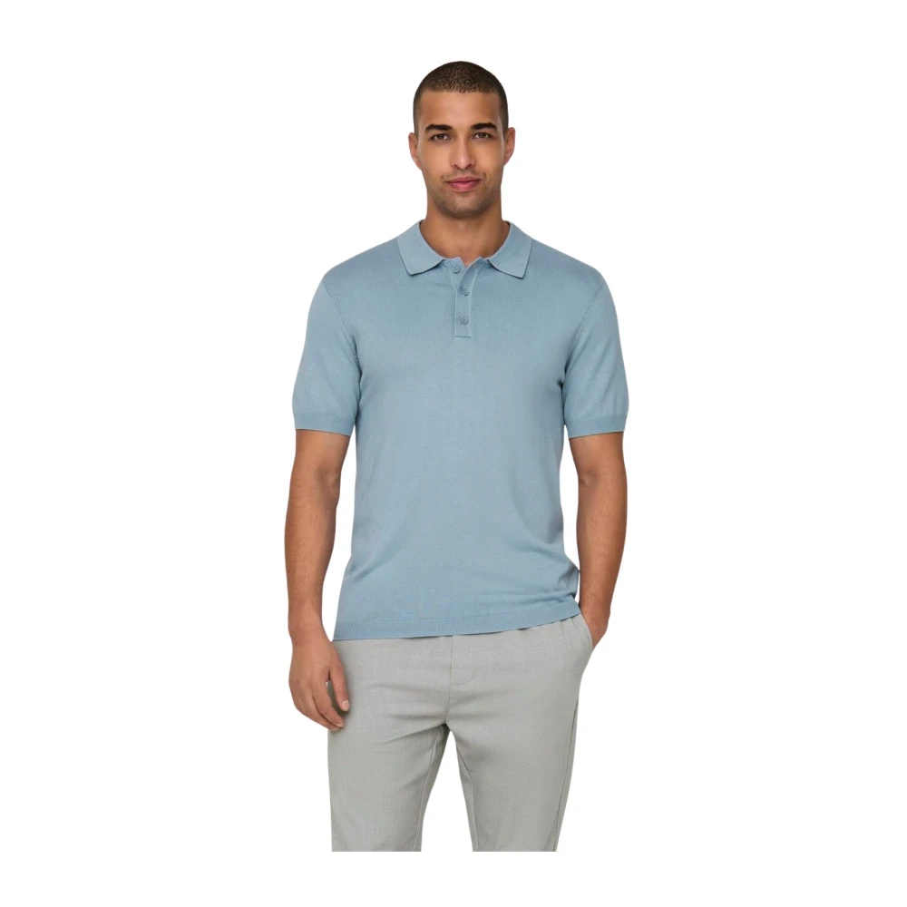 Only & Sons Casual Heren Polo Blue Heren