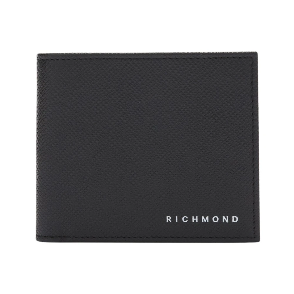 John Richmond Portemonnee met logo Black Heren