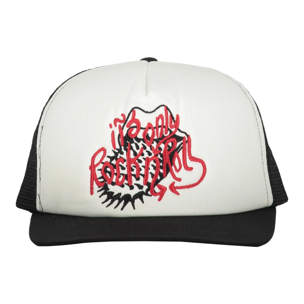 Market Geborduurde baseballpet met contrasterende inzetstukken Black Heren