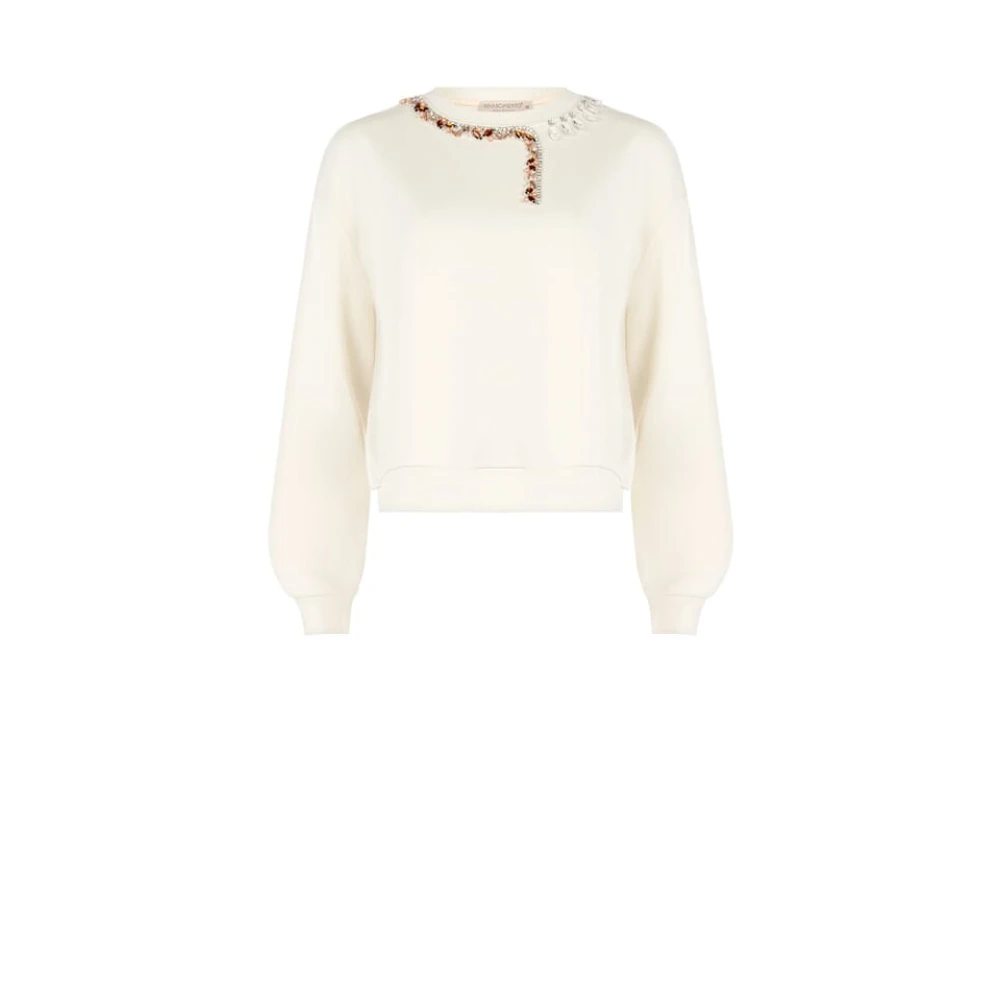 RINASCIMENTO Herfst Winter Sweatshirt Collectie 2024 25 Beige Dames