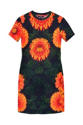orange-print-cotton-dress-with-round-neck