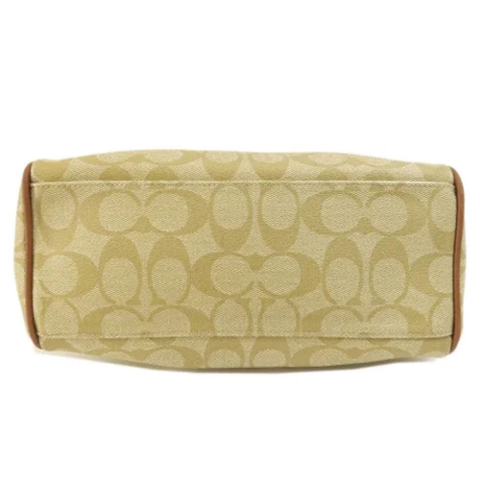 Coach Pre-owned Leather handbags Beige Dames