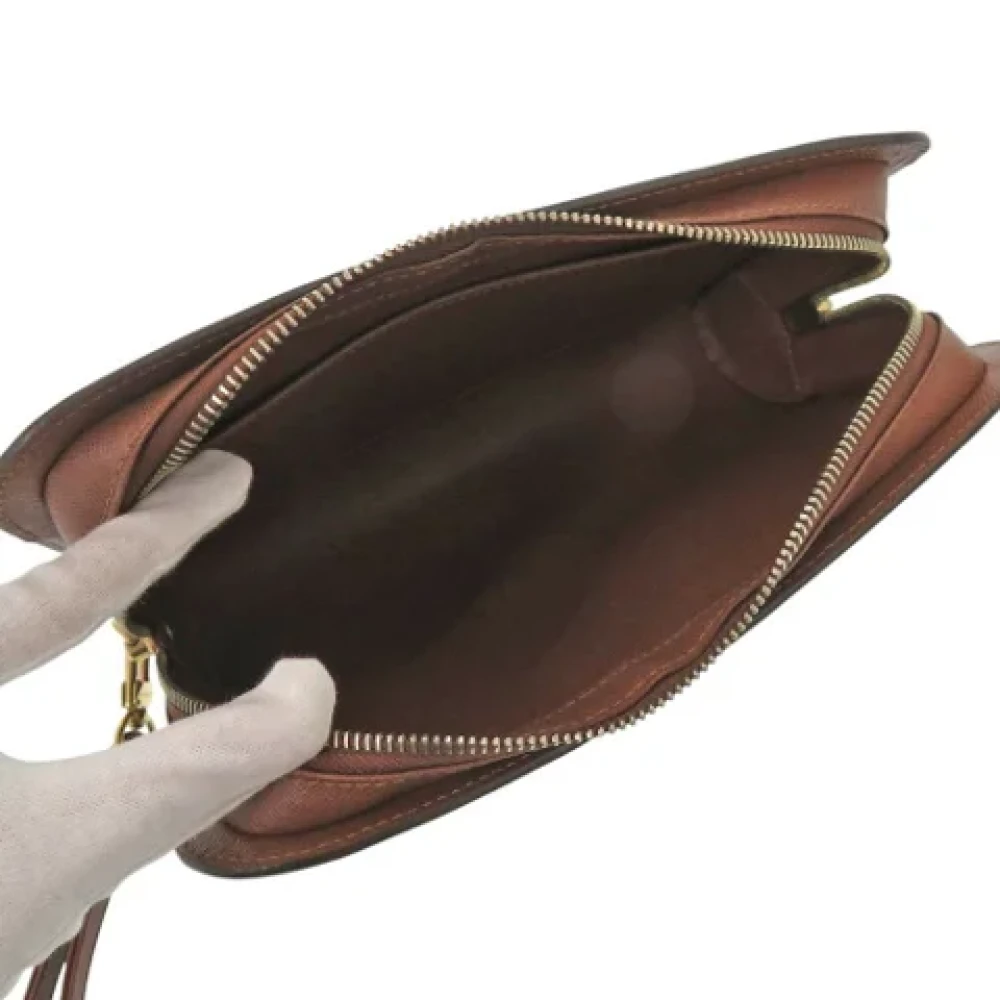 Louis Vuitton Vintage Pre-owned Canvas clutches Brown Dames